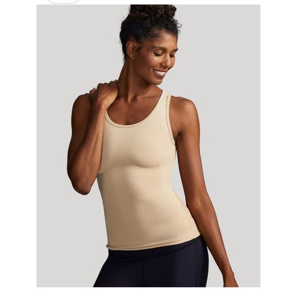 TOMMIE COPPER Tank Womens 2XL XXL Nude Beige Lower Back Support Tank Top NWOT - Picture 11 of 12